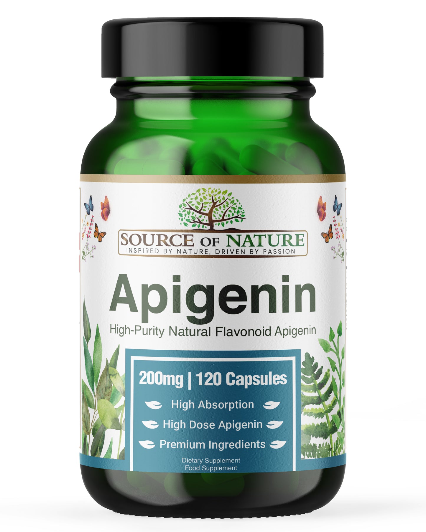 200mg Apigenin | 120 Capsules | 4-Month Supply
