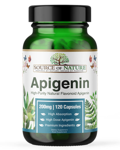 200mg Apigenin | 120 Capsules | 4-Month Supply