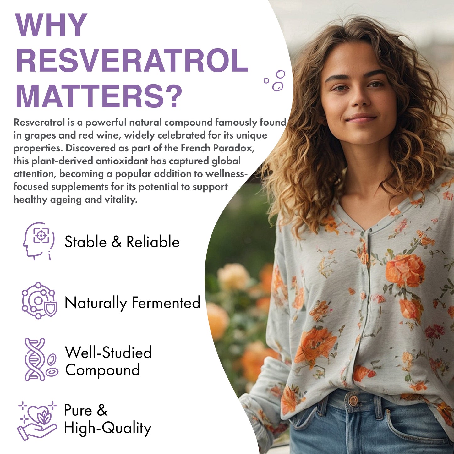 Resveratrol 500mg | 90 Capsules | 3-Month Supply