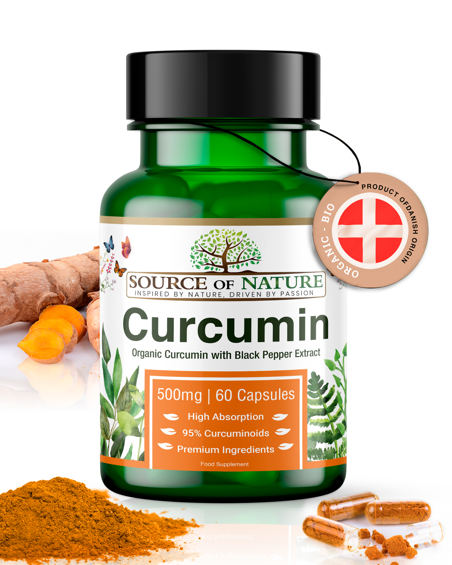 Curcumin 500mg | 60 Capsules | 2-Month Supply