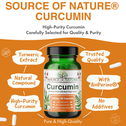 Curcumin 500mg | 60 Capsules | 2-Month Supply