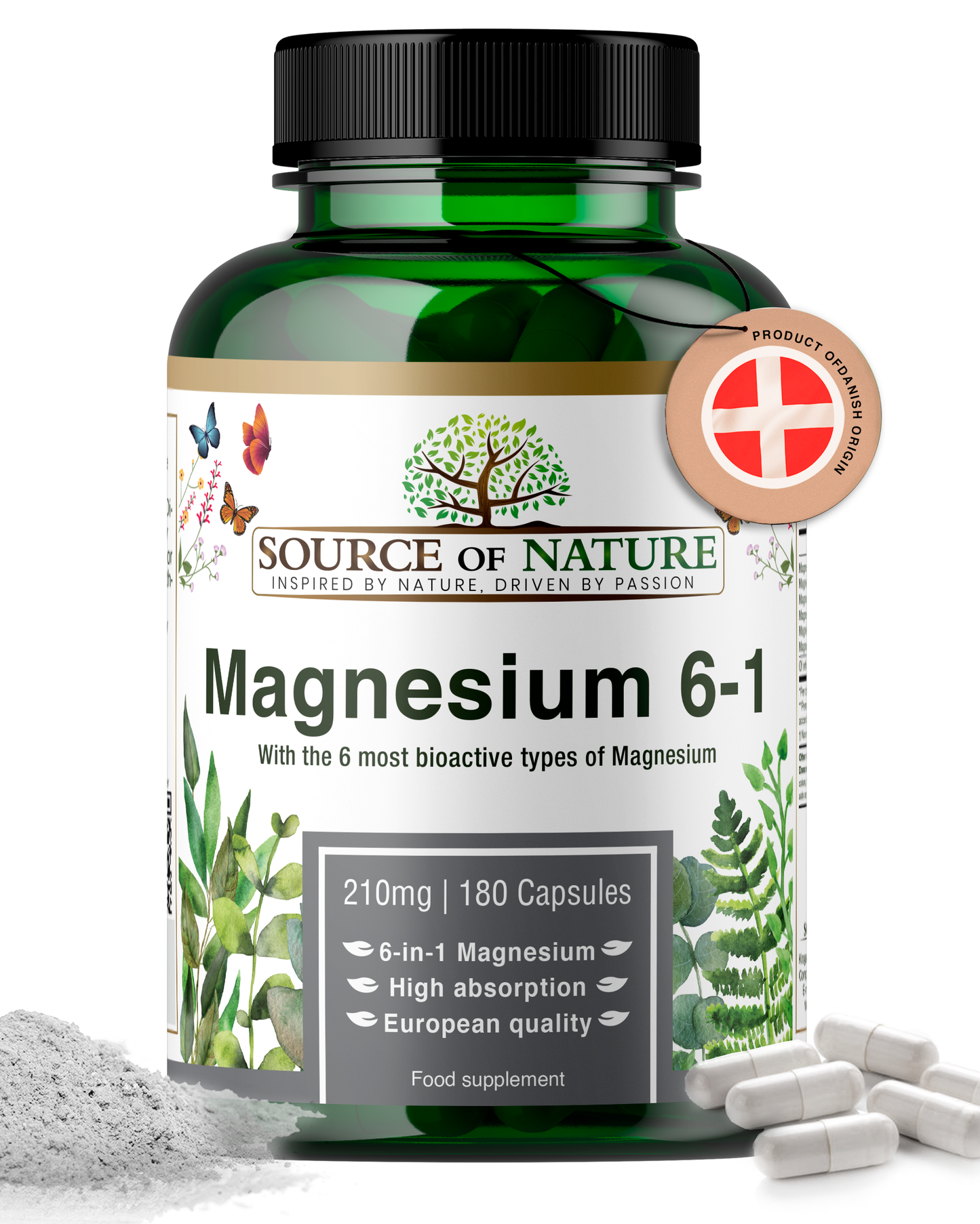 6-in-1 Magnesium 420mg | 180 Capsules | 3-Month Supply