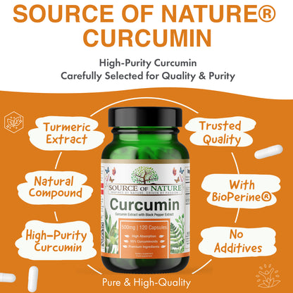 Curcumin 500mg | 120 Capsules | 4-Month Supply