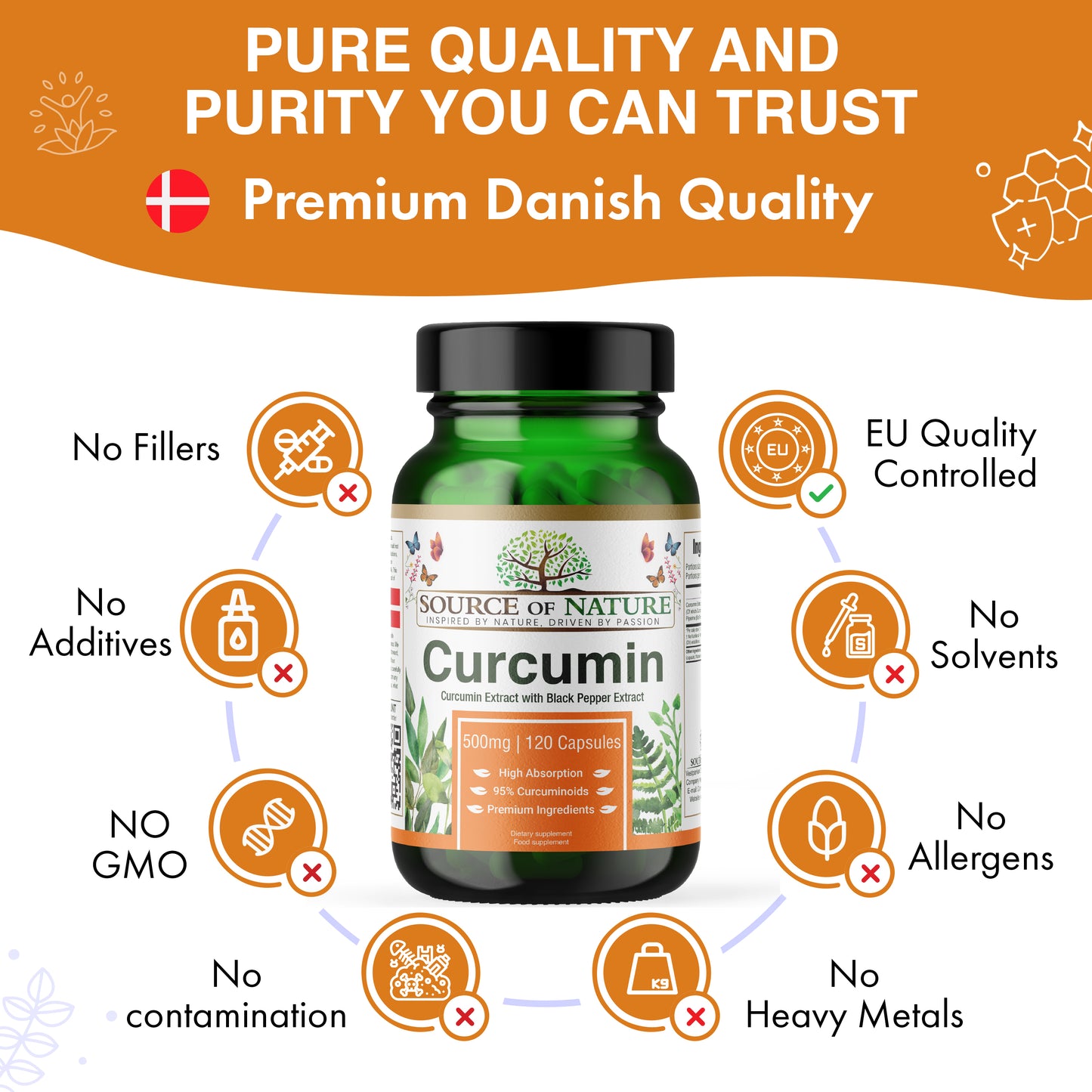 Curcumin 500mg | 120 Capsules | 4-Month Supply