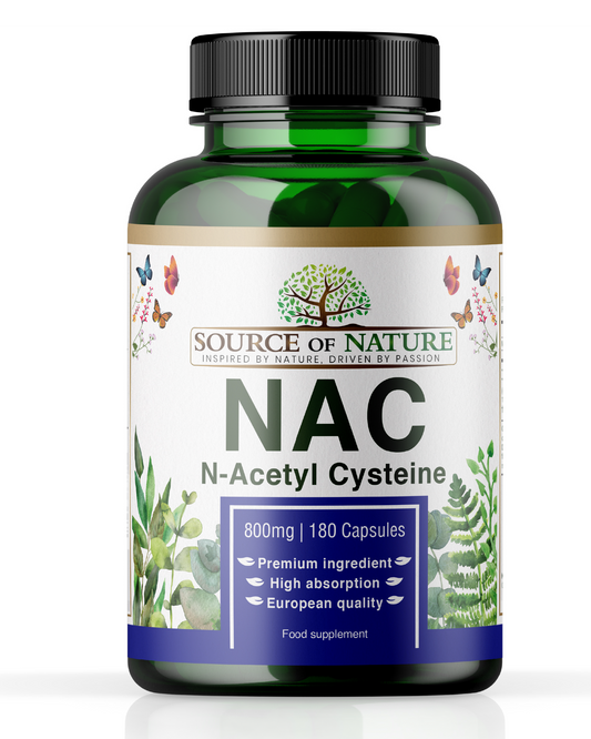NAC (N-Acetyl Cysteine) 800mg | 180 Capsules | 2-Month Supply