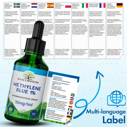 1% Methylene Blue | 50ml Dropper Bottle | Pharmaceutical Grade USP