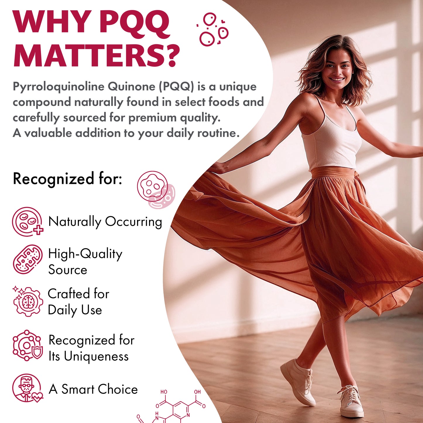20mg PQQ | 60 Capsules | 2 Month Supply