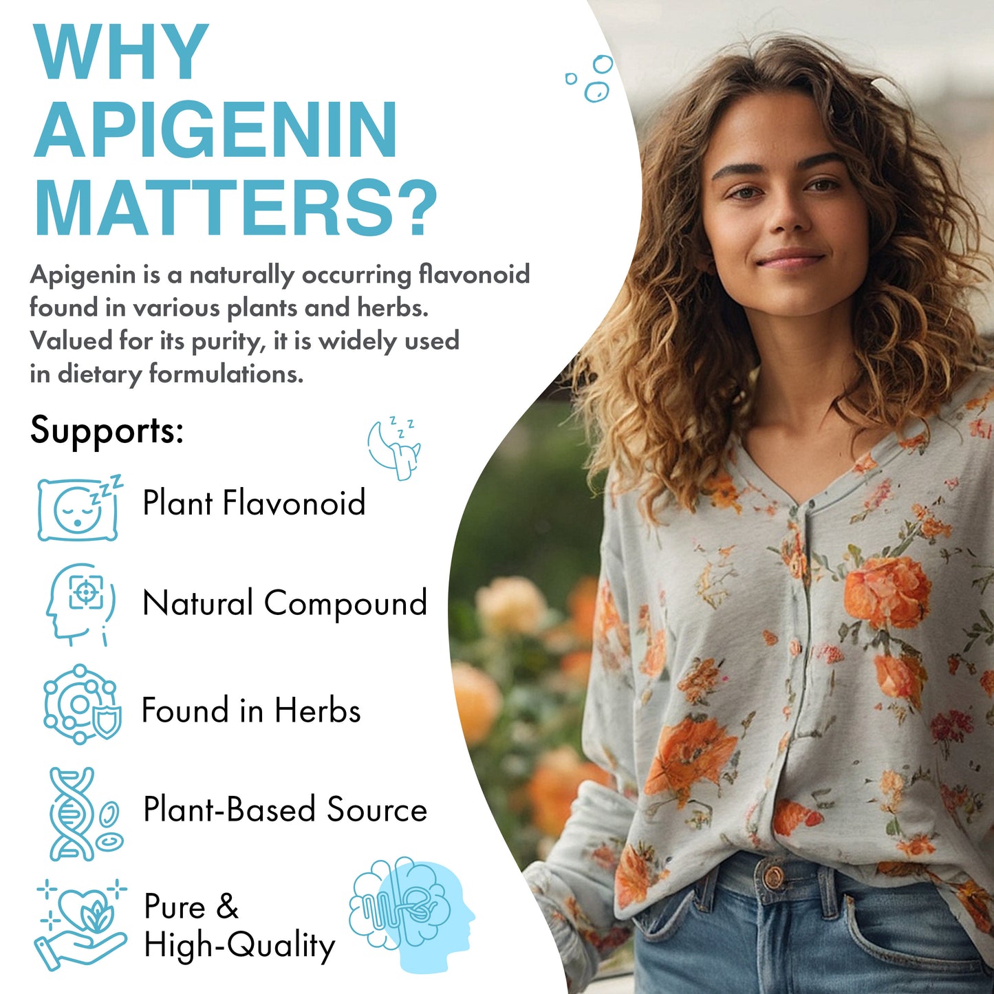 200mg Apigenin | 120 Capsules | 4-Month Supply
