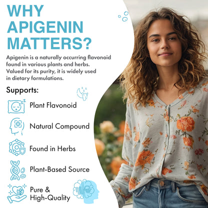 200mg Apigenin | 120 Capsules | 4-Month Supply