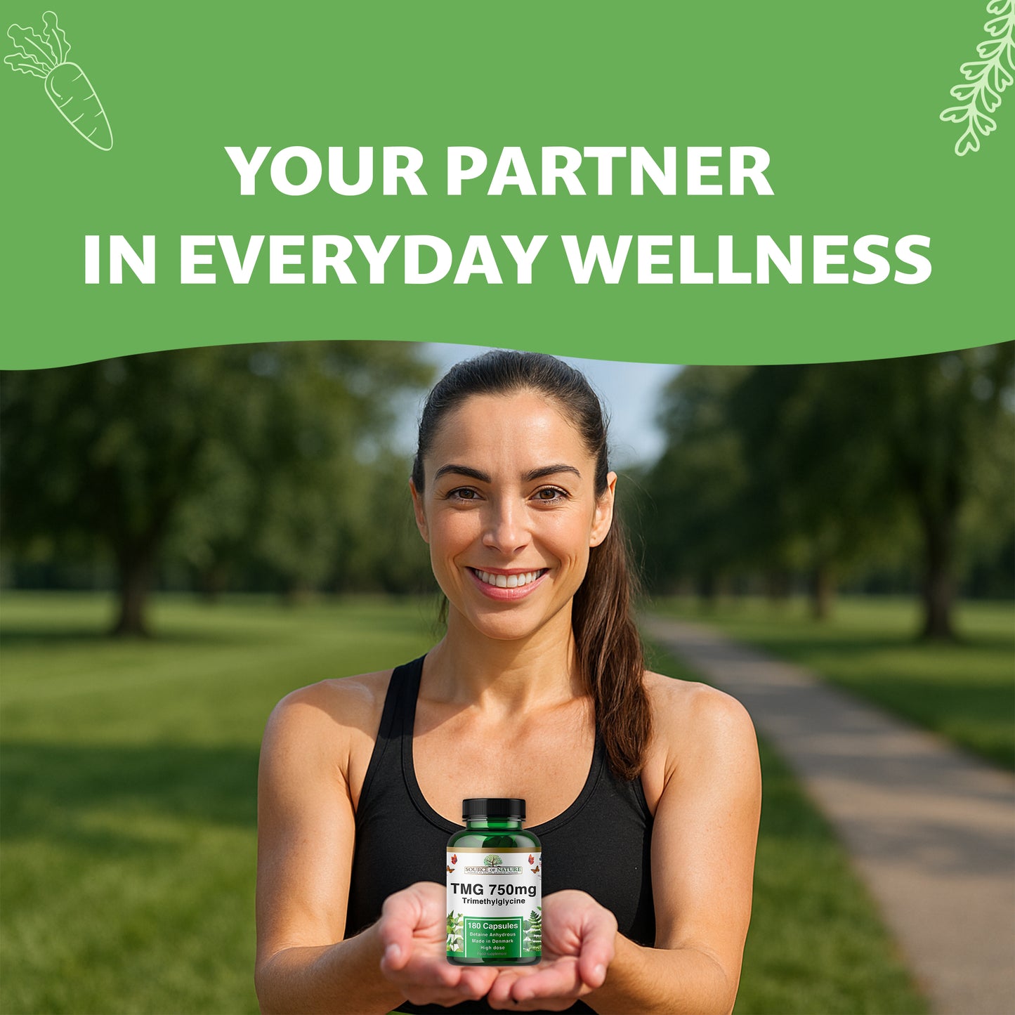 750mg TMG | 180 Capsules | 3-Month Supply