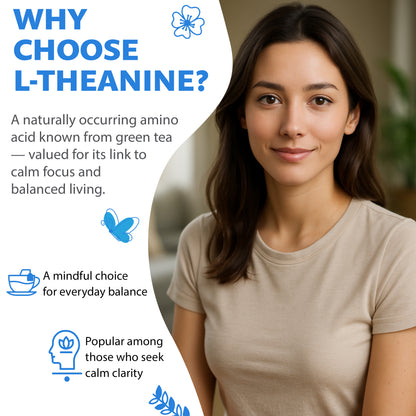 L-Theanine 200 mg – 240 Vegan Capsules – High Strength Amino Acid from Green Tea | 8-Month Supply | 98% Pure, No Additives