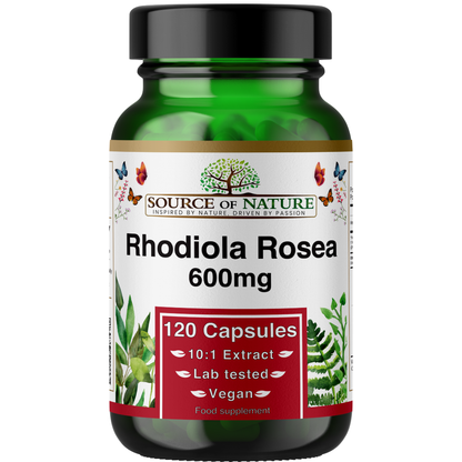 Rhodiola Rosea Extract 600mg | 120 Capsules | 4 Month Supply