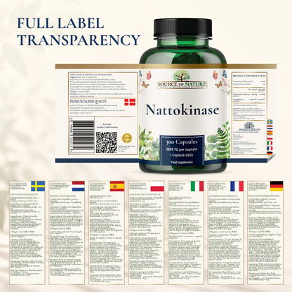 Nattokinase 2,000 FU | 100 mg | 300 Capsules
