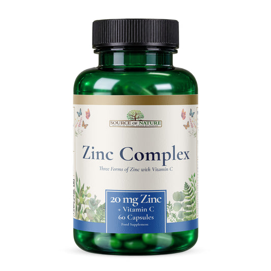 Zinc Complex 20mg | 60 Capsules | 2-Month Supply