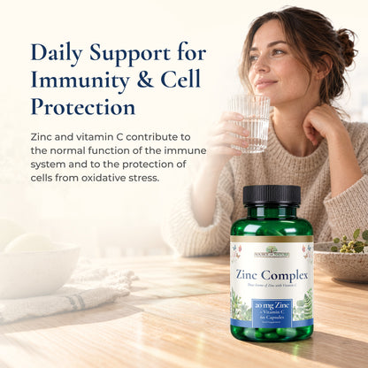 Zinc Complex 20mg | 60 Capsules | 2-Month Supply