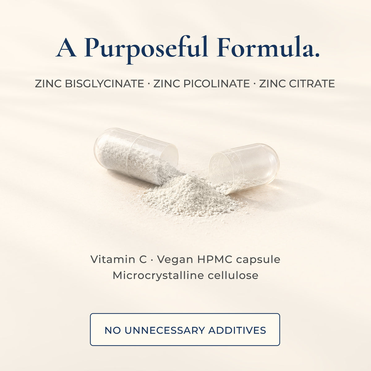 Zinc Complex 20mg | 60 Capsules | 2-Month Supply