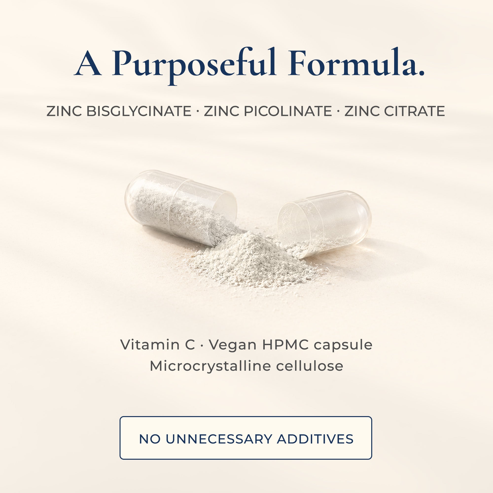 Zinc Complex 20mg | 60 Capsules | 2-Month Supply