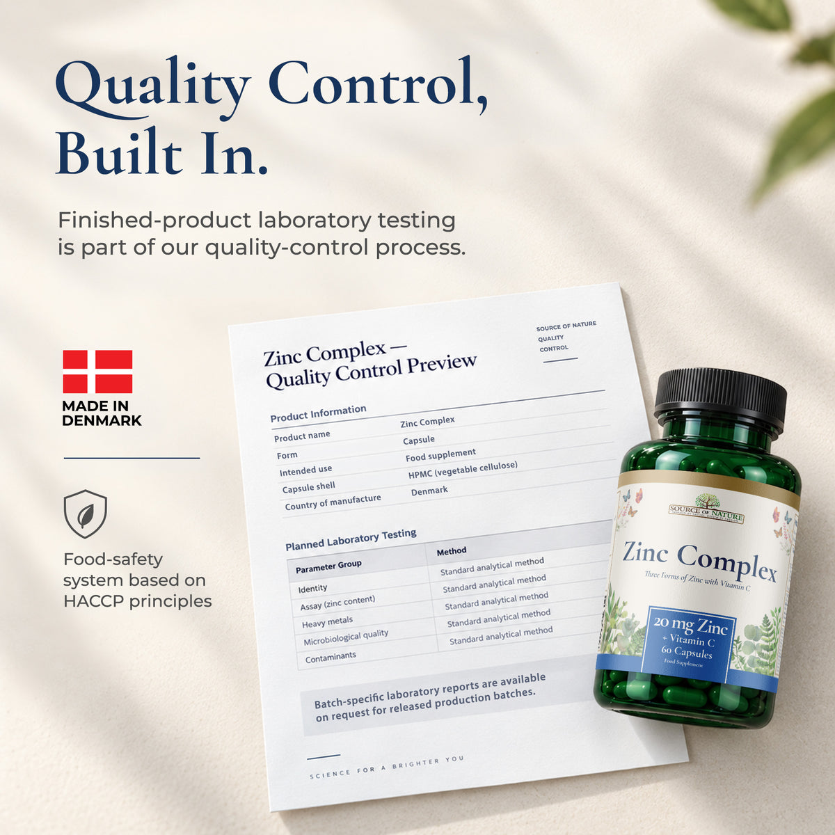 Zinc Complex 20mg | 60 Capsules | 2-Month Supply