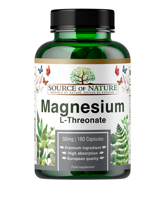 Magnesium L-Threonate 625mg | 180 Capsules | 3-Month Supply