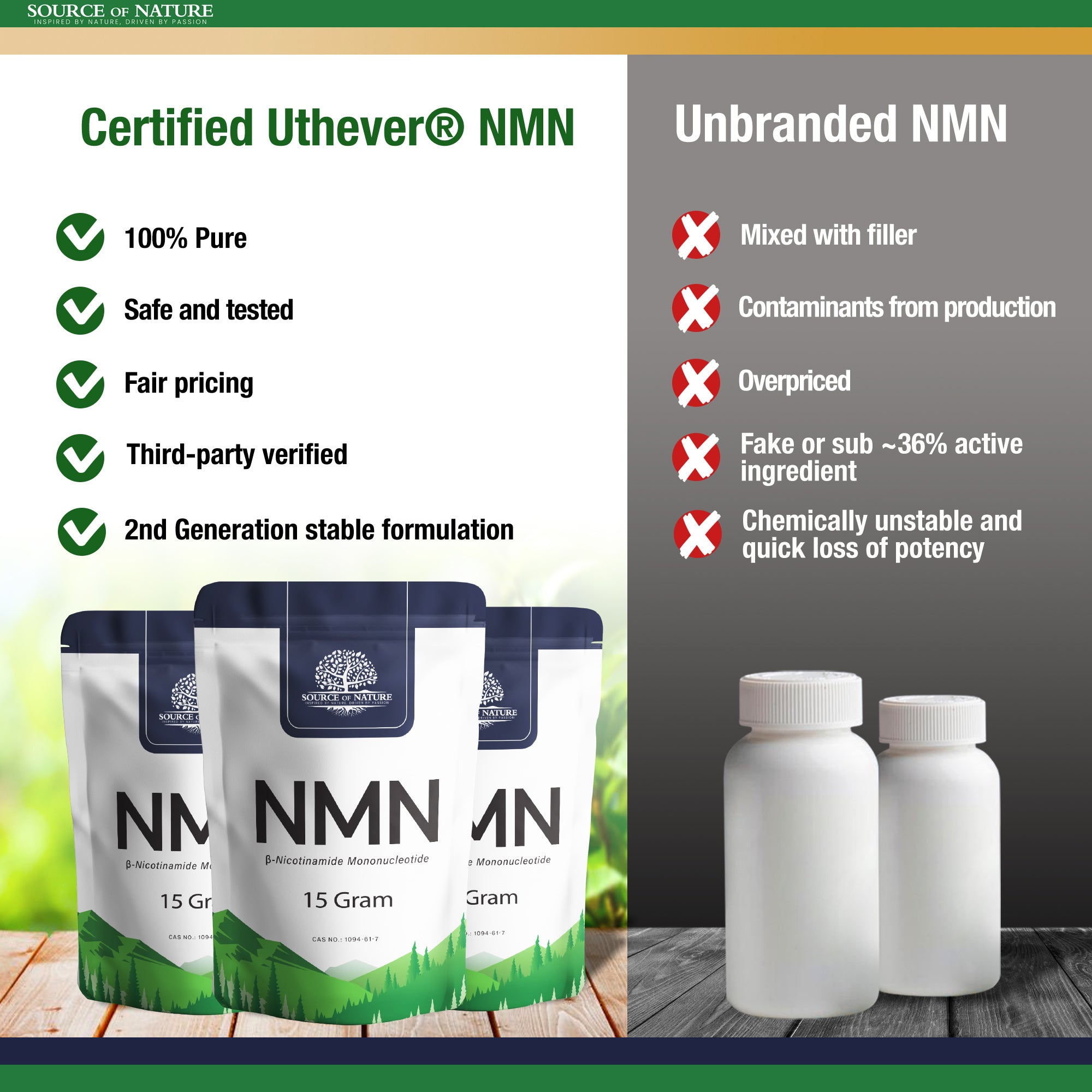 β-Nicotinamide-Mononucleotide 15 Gram (Uthever® 2. Gen NMN)