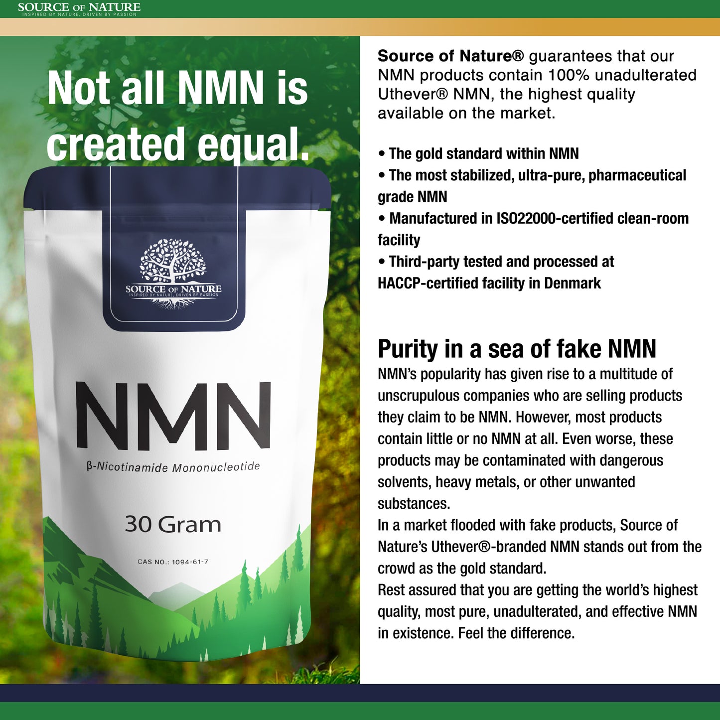 β-Nicotinamide-Mononucleotide 30 Gram (Uthever® 2. Gen NMN)